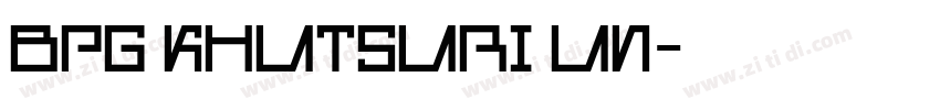 BPG Khutsuri Un字体转换